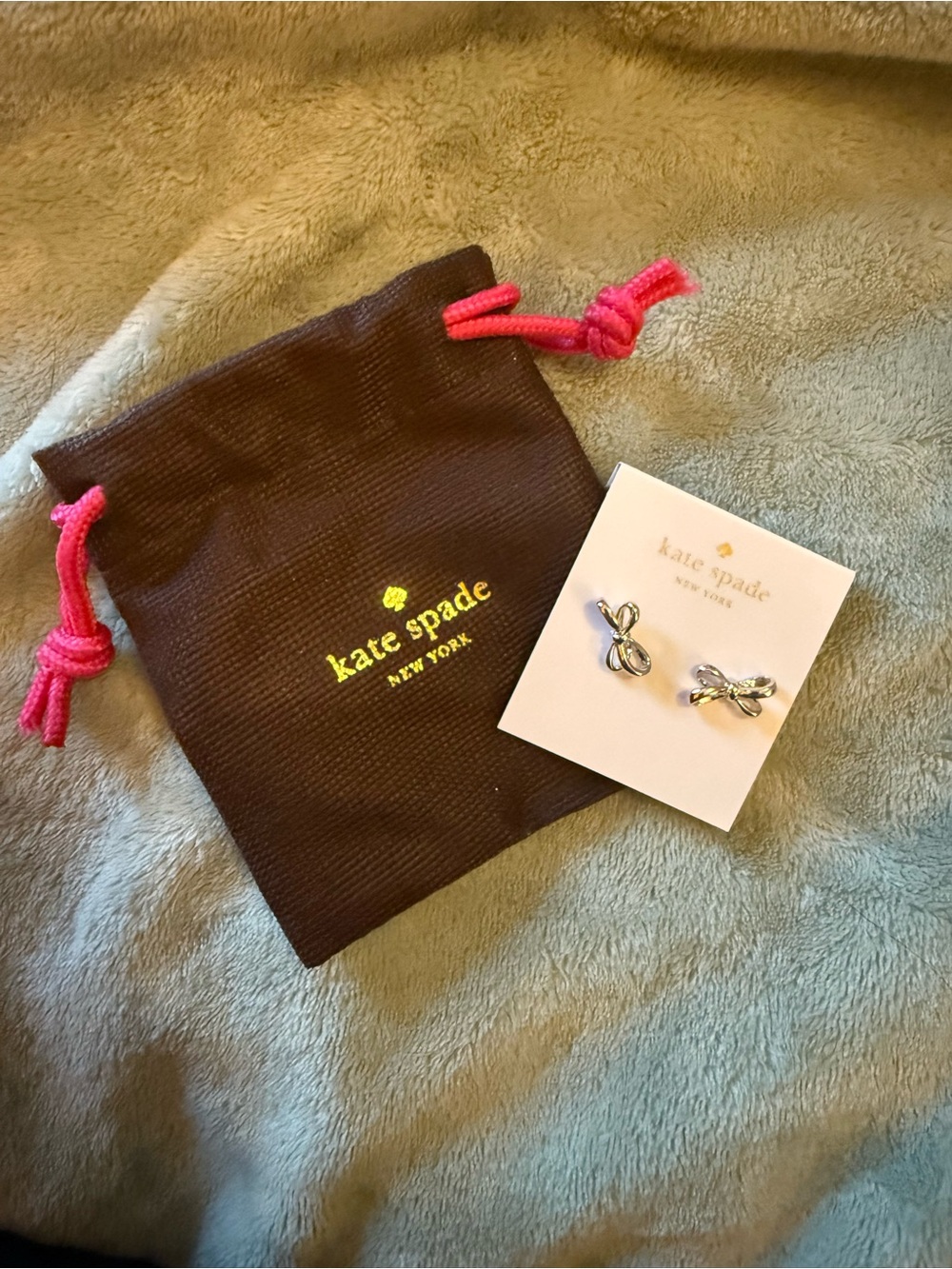 kate spade Silver Bow Stud Earrings
